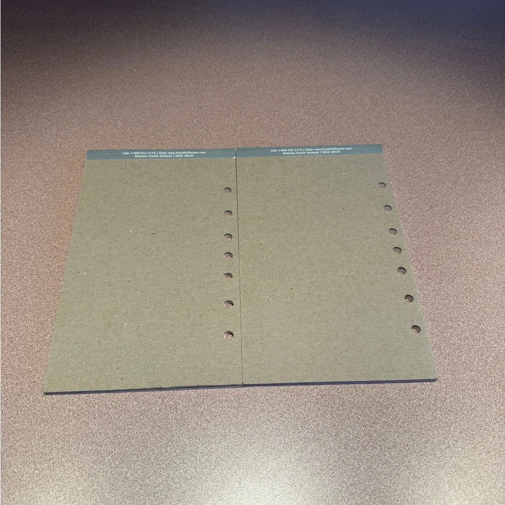 Set of 2 Franklin Covey Botanica Classic Planner Inserts Note Pages